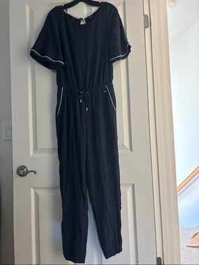 Armani Exchange Navy Jumpsuit with Piping Sz 2